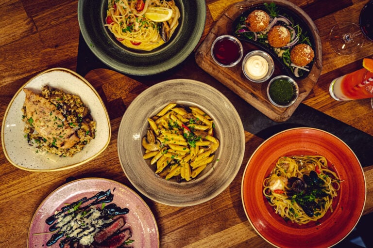 A selection of Italian dishes at Amici Portstewart
